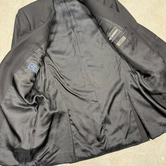 Canali 100% Cashmere Blazer Made in Italy Black Sport Coat 44L - Picture 6 of 10